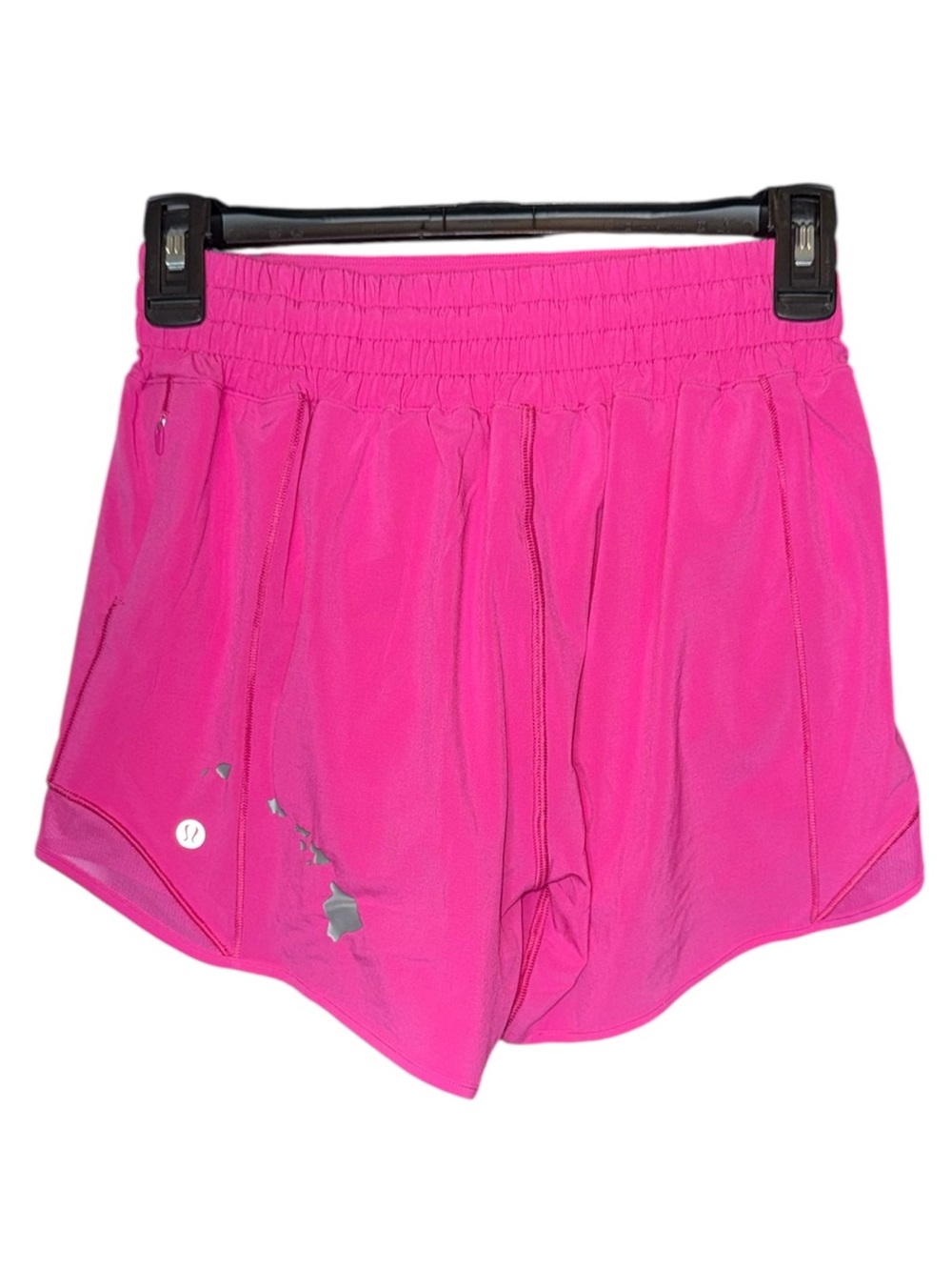NWOT LULULEMON Hawaiian Hotty Hot Ripened Raspberry HR Lined 4" Shorts Size 4